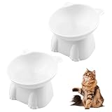 Legpador 2 Stück Futternapf Katze, Katzennapf Erhöht, Fressnapf Katze,...