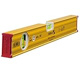 STABILA Wasserwaage Type 80 AS, 40 cm, verstärktes Alu-Profil, 1...
