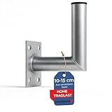 PremiumX 10-15cm Wandhalter Stahl verzinkt Ø 48mm Winkel Wand-Halterung für...