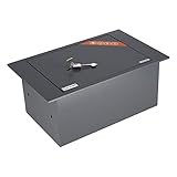 Brihard Bodenmontierter A4-Dokumententresor mit Schlüsselschloss – 13,5L...