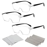 DBTW 3 Packs Lupenbrille für Brillenträger - 300%, 500%, 800%...