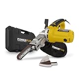 POWERPLUS POWX139 - Lijadora de banda 400w, Schwarz/Gelb