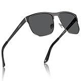 CARFIA Sonnenbrille Herren Polarisiert, Moden Metall-Rahmen Quadratische, UV400...