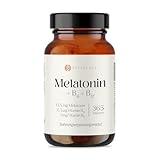 Melatonin 0,5 mg + Vitamin B6 & B12 – 365 Tabletten (Jahrespackung) –...
