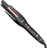 NOVUS Automatischer Lockenstab, rotierender Anti-Verbrühungs-Keramik-Lockenstab...
