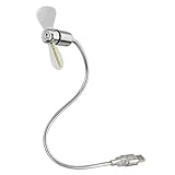 Hama USB-Ventilator mit Zeitanzeige: Modern, Silber, Klein, 3 rpm, 3 Stufen,...