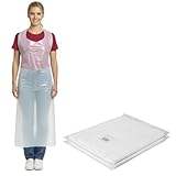 Suleno Einwegschürzen LDPE - 100 Stück weiß 20 µm Reißfeste...