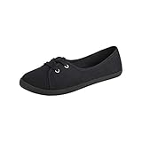 Elara Damen Ballerinas Sneaker Schnürer Chunkyrayan BD1413-BL Black-36