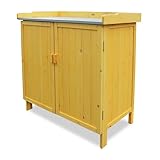 HABAU Gartenschrank Lino mit integriertem Pflanztisch, wetterfest lasiert aus...