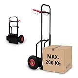 Grafner Sackkarre klappbar und ausziehbar, Belastbarkeit 200kg, Luftbereifung,...