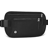 Aucuu Geldgürtel für Damen und Herren, Diebstahlsicher Flache Bauchtasche mit...