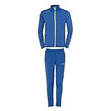 Uhlsport Kinder Essential Classic Trainingsanzug, Azurblau/limonengelb, 152 EU