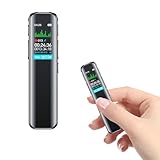 Diktiergerät 64 GB Speicher, Wiederaufladbar Uer USB, Sprachsteuerung, Mit MP3...