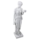 Design Toscano Hebe, die Göttin der Jugend griechische Gartenstatue, Polyresin,...