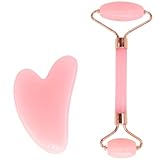 Gua Sha-Massage-Kit, Gua Sha Stein, Natürlicher Jade-Gesichtsroller und Gua Sha...