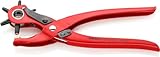 Knipex Revolverlochzange rot pulverbeschichtet 220 mm 90 70 220 EAN