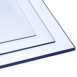 Polycarbonat-Platte 60x120cm 2mm dick - UV-beständig Bruchsicher Glas-Klar...