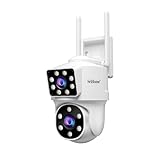 SRIHOME 2 x 2 MP Überwachungskameras für den Außenbereich, 2,4 GHz...