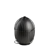 APS 30480 Eierkorb 'OVO', schwarzer Metall Eierkorb, Eierbehälter, zum...