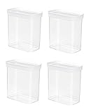 Emsa 4er Set Stapelbare Vorratsdose für Trockenvorräte, Volumen 1.6 Liter,...