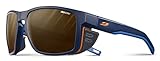 Julbo Unisex Shield Sonnenbrille, Blau/Orange, Einheitsgröße