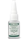 Ber-Fix Industriekleber Extra Stark Kunststoff 20g - Vielseitiger Sekundenkleber...