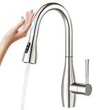 CREA Touch Sensor Wasserhahn Küche, Küchenarmatur mit Ausziehbarer Brause,...