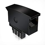 deleyCON Telefon Adapter TAE-F auf RJ11 Buchse 6P4C - Kabeladapter...