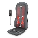 Comfier Massagesitzauflage mit Wärme, 2D/3D Shiatsu Massageauflage für...