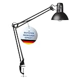 MAUL Schreibtischlampe MAULstudy | Verstellbare Klemmlampe mit Gelenkarm für...