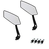 Rückspiegel, OSAN 2x [8mm/10mm] Universal Acryl/ABS Kunststoff Motorrad Spiegel...