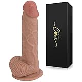 19.5CM Dildo - Silikon Dildos Realistischer Penis mit Starker Saugnäpfe XXL...