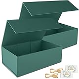 2 Pack Geschenkbox, 24x15x7.6cm Geschenkboxen für Presents with Lids Magnetic...