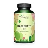 BIO HAGEBUTTEN Kapseln hochdosiert | EU Anbau | 1400 mg Hagebuttenpulver BIO |...