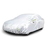 Amazon Basics Wetterfeste Autoabdeckung, 150D-Oxfordgewebe, Limousinen bis 483...