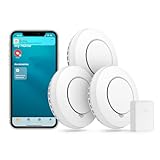 Meross WLAN Rauchmelder Smart Smoke Alarm 3 St. Feuermelder mit Hub funktioniert...