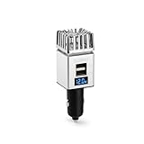 Technaxx Auto Luftreiniger mit Ionisator & 2×USB Ladeanschlüssen – Entfernt...