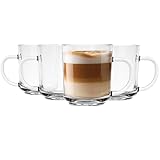 Glasmark Krosno Latte Macchiato Gläser Cappuccino 4er Set Teegläser-Set Mit...