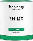 foodspring ZN:MG Kapseln, 100 Stück, Vegan Zink Magnesium Supplement für deine...