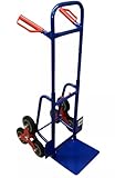 KOVA® Treppensteiger Klappbar, max. 200 kg, Sackkarre, Pulverbeschichtet Blau...
