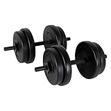 POWRX Kurzhantel (Paar) | 2er Set 20kg 30kg 40kg | Rutschsichere, gerändelte...