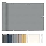 HENG FENG Balkon Sichtschutz 90x600cm, Wasserdicht, Wetterfest und 95%...