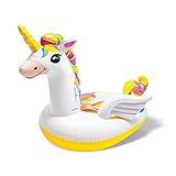 Intex: Mega Unicorn aufblasbarer Poolinsel-Schwimmer – (57291EP) aufgeblasen,...