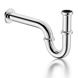 Siphon für Waschbecken & Waschtisch - Abflussrohr Waschbecken, Flaschensiphon 1...
