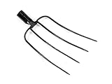TOP TOOLS Dunggabel Mistgabel Heugabel Spatengabel Forke Gabel 4 Zinken Runde...