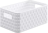 Rotho Country Aufbewahrungskiste 6l in Rattan-Optik, Kunststoff (PP) BPA-frei,...