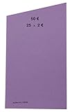EURO Münzen Handrollpapier 2 Euro Violett EUR Münzrollpapier Kleingeldrolle...