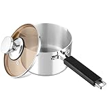 Stielkasserolle 16cm, Onader 3-Lagen Edelstahl Milchtopf Kasserolle mit...