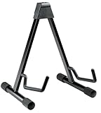 K&M 17541 A-Gitarrenständer Schwarz - 22 bis 35 cm Breite - niedriger Ständer...
