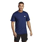 adidas Herren Train Essentials Training Tee, Dark Blue/White, L